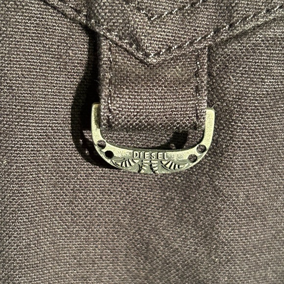Diesel Black Utility Jacket Button Down Size Large - Picture 5 of 12
